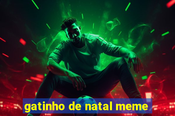 gatinho de natal meme